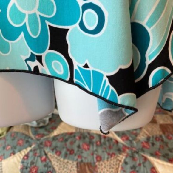 Lot of 3~DRESS BARN Silky s/s TUNIC TOPS~fluttery-BLUES-Retro ORANGE Gray-sz M - Picture 14 of 16